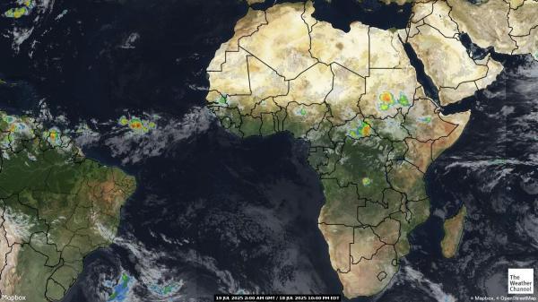 Guinea-Bissau Weather Cloud Map 