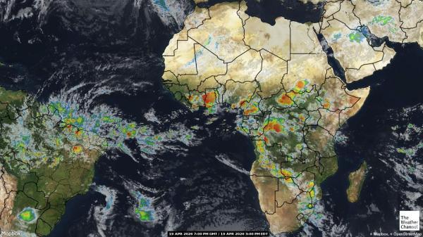 Guineea Hartă starea vremii nor 