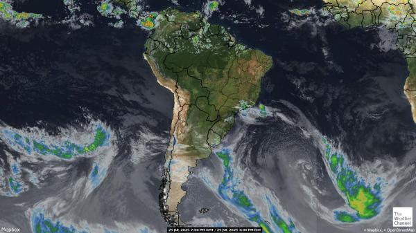 Guyane Météo nuage carte 