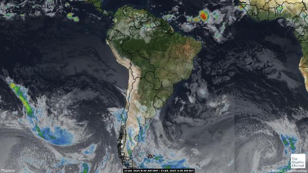 Guyana Peta Cuaca awan 
