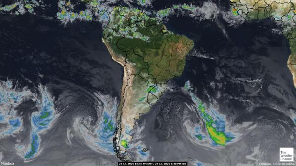 Guyana Wetter Wolke Karte 