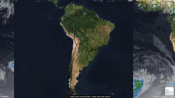 Guyana Veður ský kort 