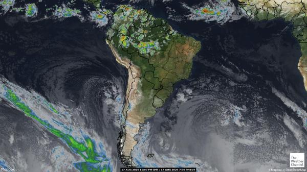 Guyana Wetter Wolke Karte 
