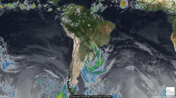 Guyana Vejret sky kort 