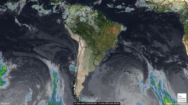 Guyana Meteo nuvola mappa 