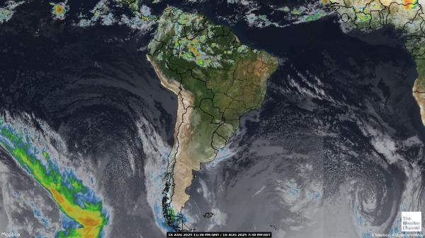 Guayana Mapa del tiempo pronóstico nube 