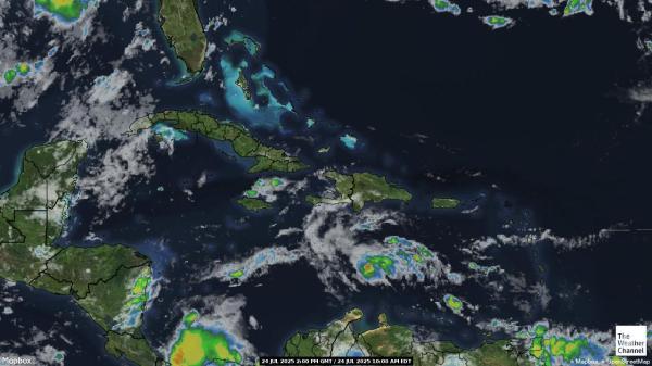 Haïti Weer wolk kaart 