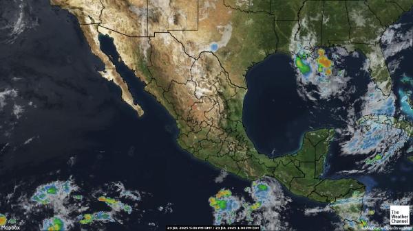Honduras Previsão do tempo nuvem mapa 