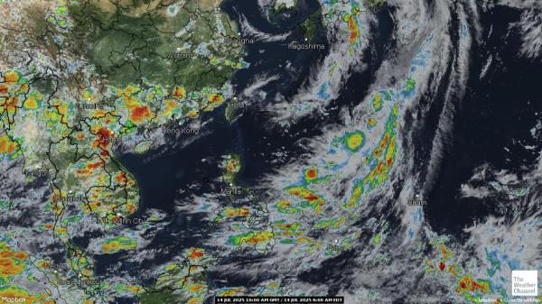 Hong Kong Meteo nuvola mappa 