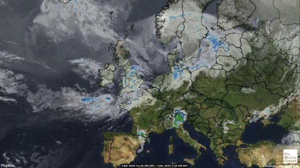 Hungary Weather Cloud Map 