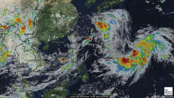 Indonesien Wetter Wolke Karte 