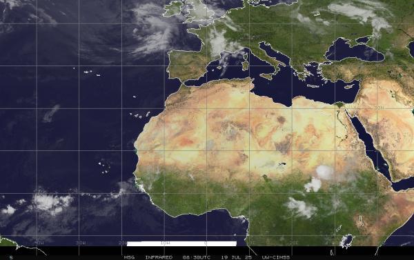 Iran Météo nuage carte 