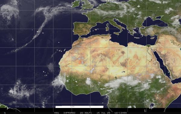Iran Vremenska prognoza, Satelitska karta vremena 