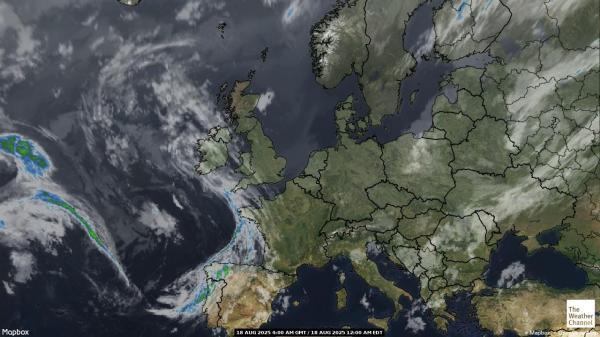 Ireland Weather Cloud Map 