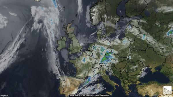 Irlanda Mapa del tiempo pronóstico nube 
