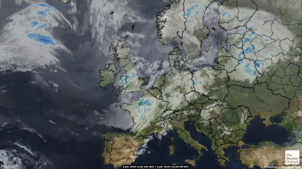Isle of Man Vejret sky kort 