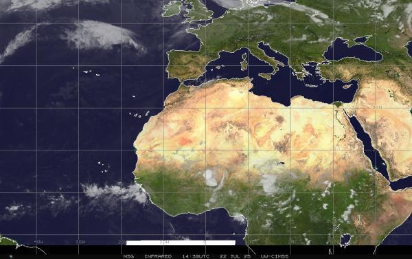 Israel Wetter Wolke Karte 