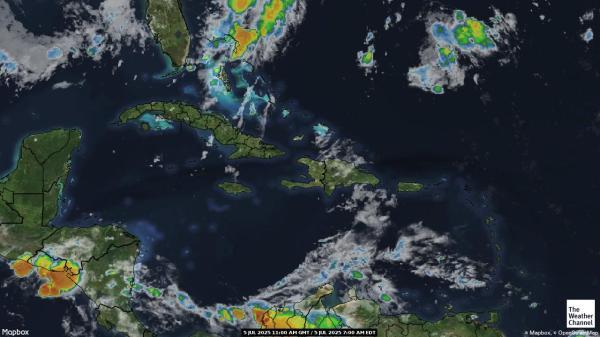 Jamaica Vejret sky kort 