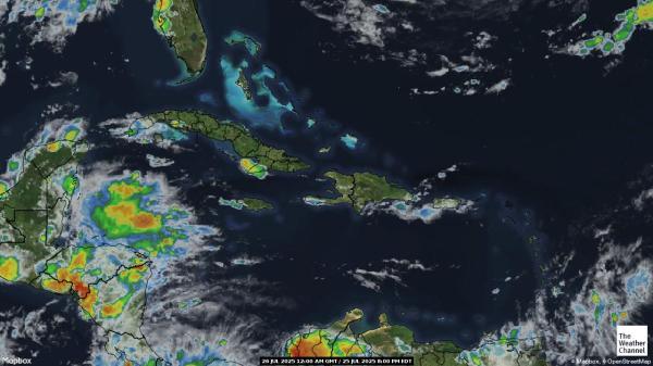 Jamaica Meteo nuvola mappa 