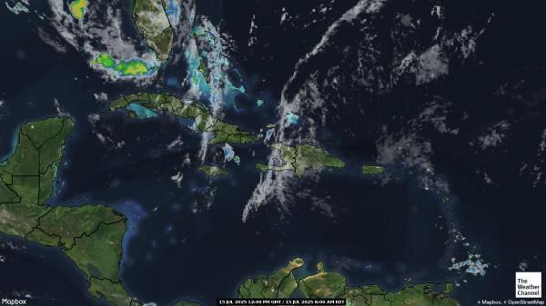 Jamaica Meteo nuvola mappa 