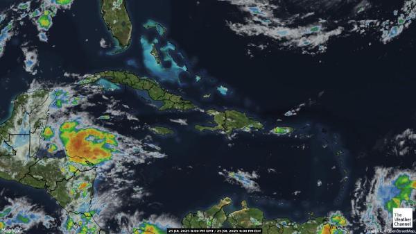 Jamaïque Météo nuage carte 