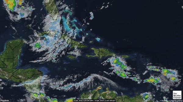 Jamaica Väder moln karta 