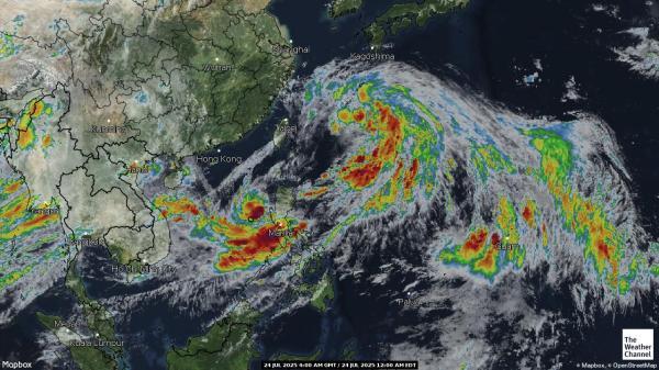 Japan Meteo nuvola mappa 