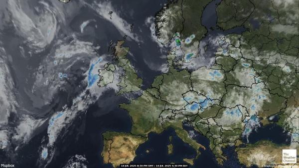 Jersey Weather Cloud Map 