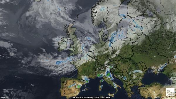 Jersey Météo nuage carte 