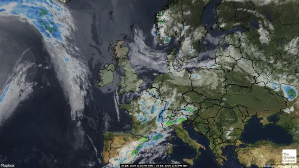 Jersey Vremenska prognoza, Satelitska karta vremena 