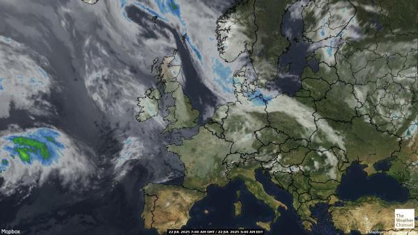 Jersey Wetter Wolke Karte 