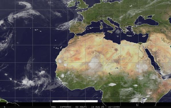 Jordan Weather Cloud Map 