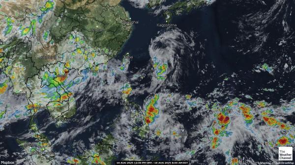 Kazakhstan Mapa ng mapa ng lagay ng panahon 