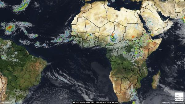 Kenia Wetter Wolke Karte 