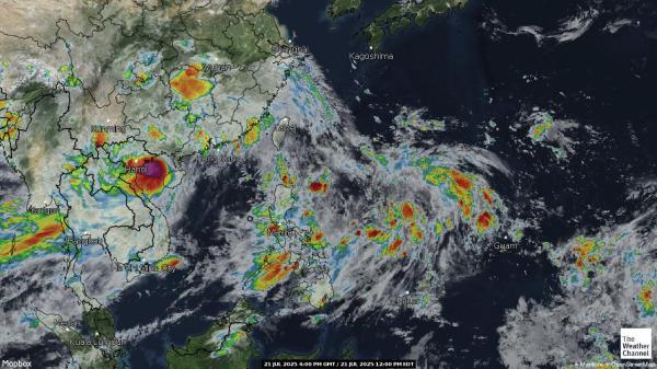 Kiribati Wetter Wolke Karte 