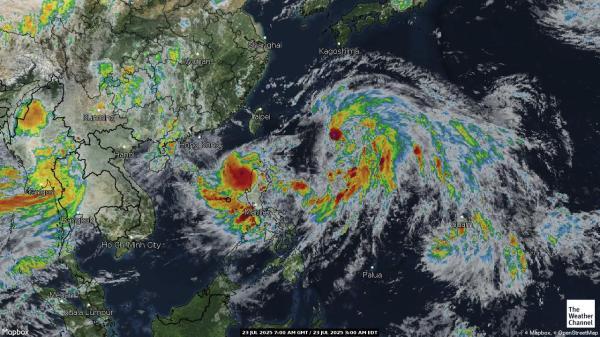 Kiribati Weather Cloud Map 