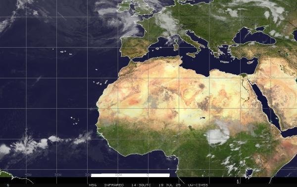 Kuwait Previsió meteorològica, mapa meteorològic per satèl·lit 