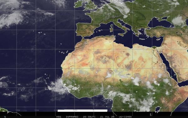 Koeweit Weer wolk kaart 