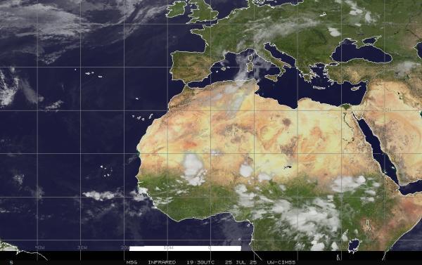 Kuwait Mapa del tiempo pronóstico nube 