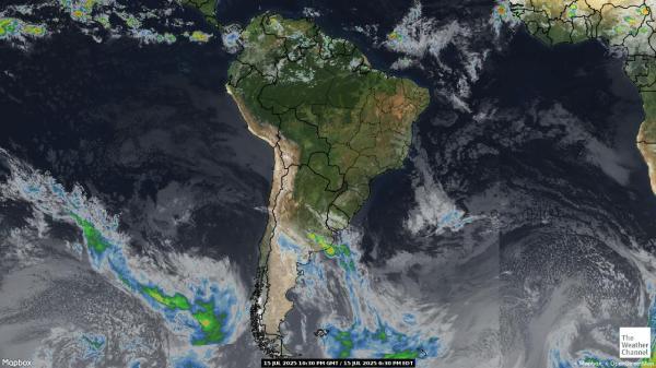 Lateinamerika Wetter Wolke Karte 