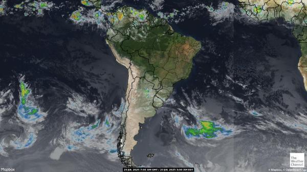 Lateinamerika Wetter Wolke Karte 