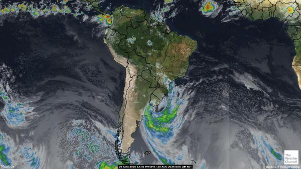 Amérique latine Météo nuage carte 