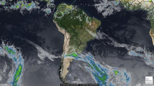 Amérique latine Météo nuage carte 