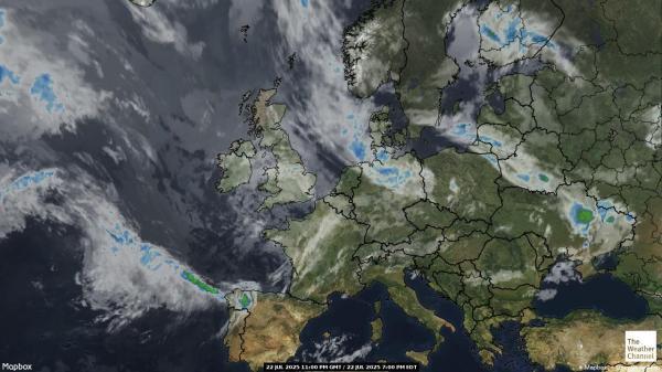 Lettland Wetter Wolke Karte 