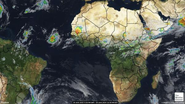 Libyen Vejret sky kort 
