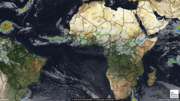 Libia Mapa del tiempo pronóstico nube 
