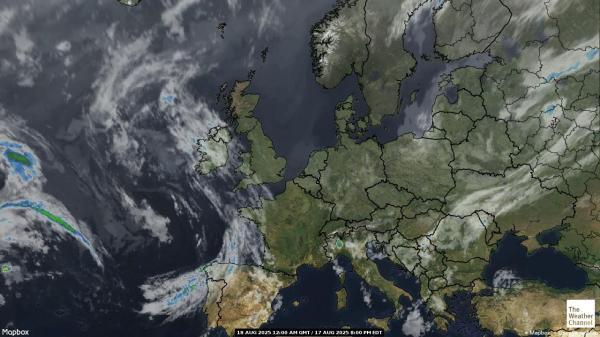 Lituanie Météo nuage carte 