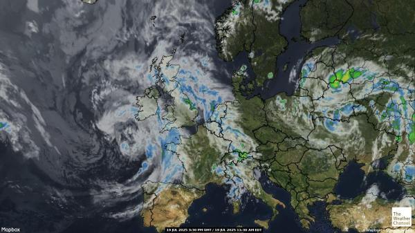 Lituània Previsió meteorològica, mapa meteorològic per satèl·lit 