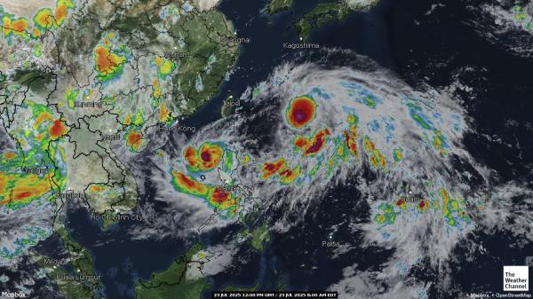 Macao Weer wolk kaart 