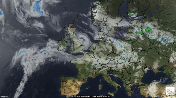 Macedonië Weer wolk kaart 